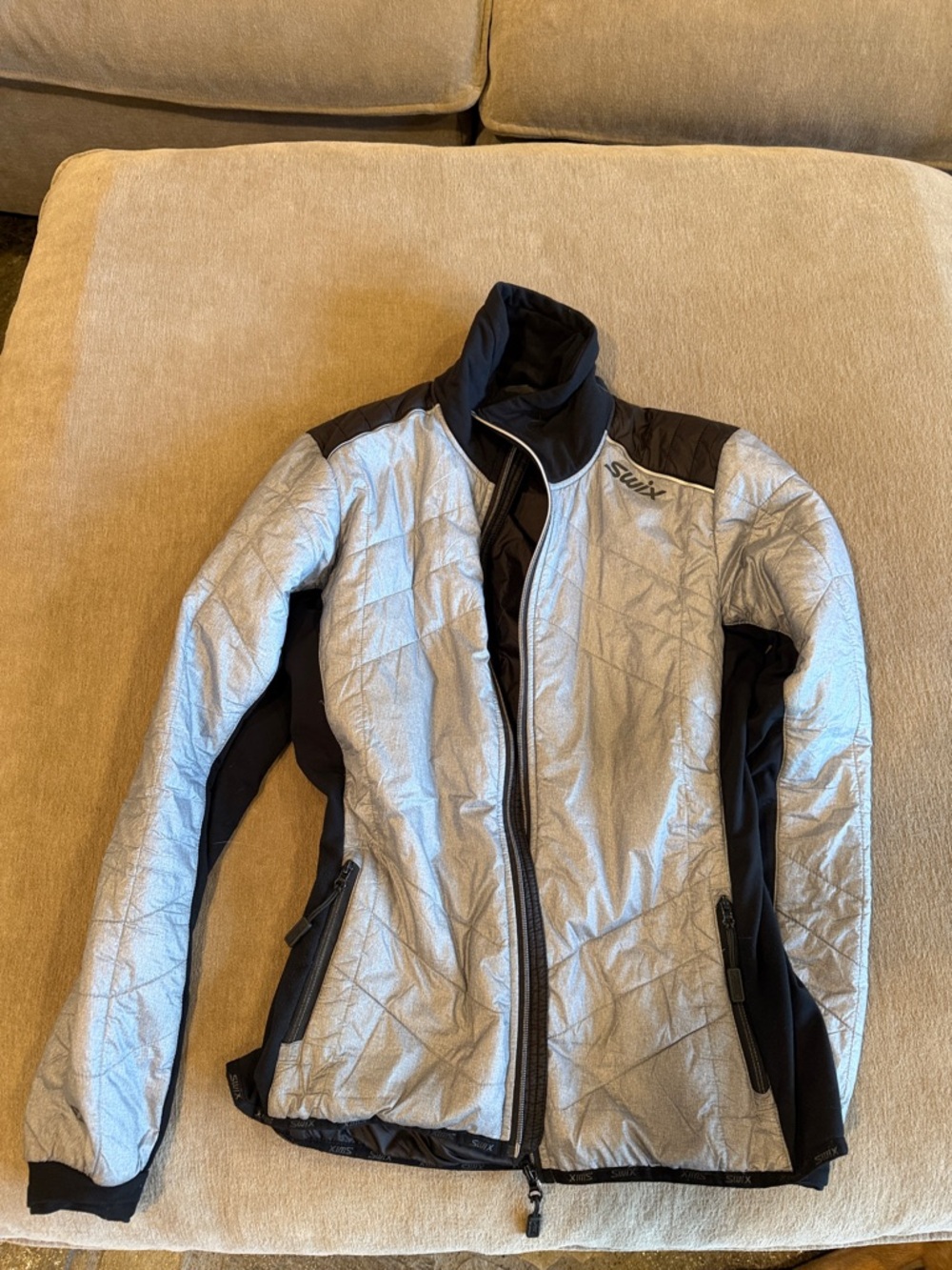 Swix Women's Silver Quilted Performance Puffer Jacket - Picture 1 of 4